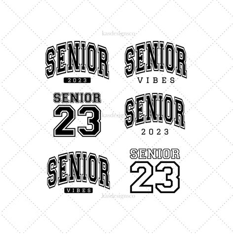 Senior 2023 Bundle Senior Vibes Senior 23 High School Etsy