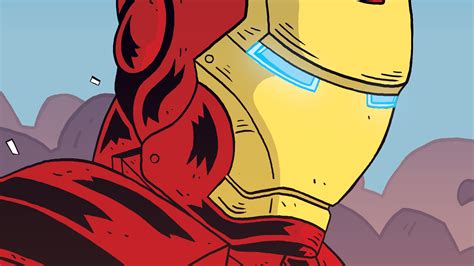 4k, tony stark, robert downey jr., avengers: Iron Man Comic Cartoon Art, HD Superheroes, 4k Wallpapers ...