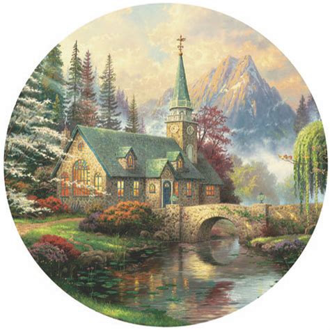 Thomas kinkade christmas puzzle home for the holidays 1000 piece jigsaw puzzle made in usa puzzle by kinkade holiday puzzle. Thomas Kinkade Dogwood Chapel Jigsaw Puzzle - 550 Pcs - 20 ...