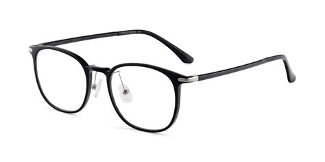 Black Hipster Lightweight Ultem Eyeglasses S3009