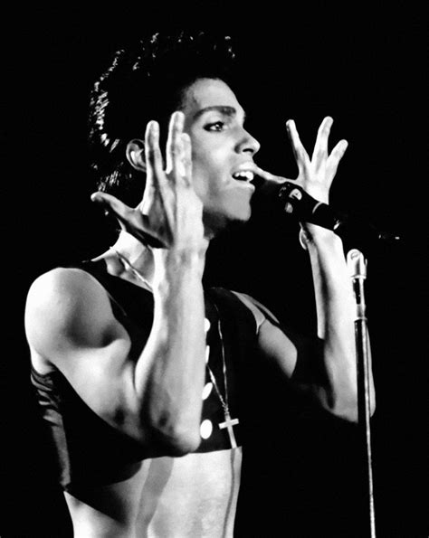 Prince 1986 Parade Tour Striking A Parade Album Cover Pose Prince