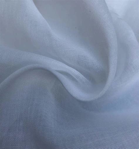 56 Pfd White 100 Cotton Voile Woven Fabric By The Yard Apc Fabrics