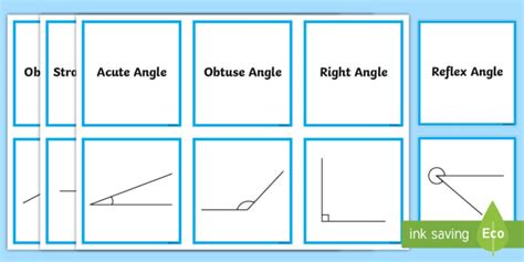 Angle Classification Matching Cards Teacher Made