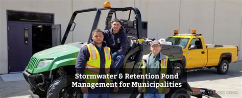Rainwater runoff is channeled into a pond or detention system through the use of an underground network of culvert pipe. Retention Ponds and Stormwater Basins: Municipal Aquatics ...