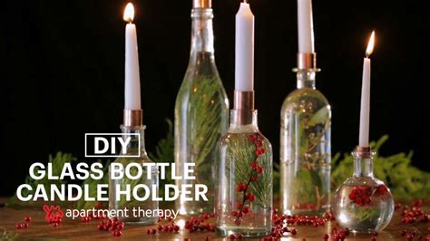 Easy Project Idea How To Make Glass Bottle Candle Holders Bottle