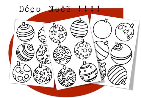 Boule de noel maternelle dessin  Idée de luminaire et lampe maison