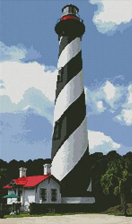Few competitors for the free lighthouse cross stitch! St Augustine Lighthouse Cross Stitch Pattern by Tereena ...