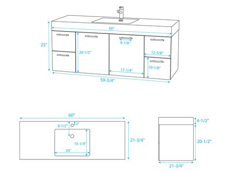 But if you have a lot a space, it can be bigger and wont be a trouble. 60" Amare Single Bath Vanity - Grey Oak - Bathgems.com