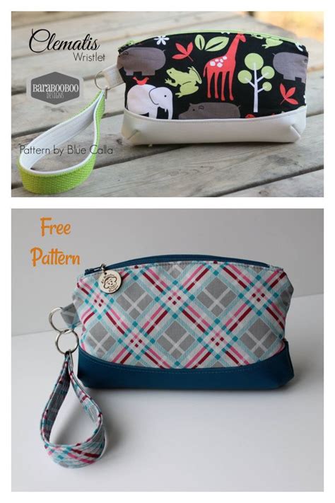 Check spelling or type a new query. The Clematis Wristlet Bag Free Sewing Pattern | Free bag ...