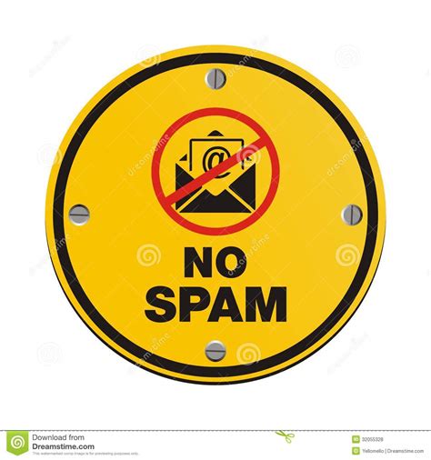 No Spam Circle Sign Royalty Free Stock Photos Image 32055328