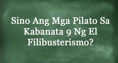 El Filibusterismo Buod Main Page Panitikan Com Ph Pilato By Bianca