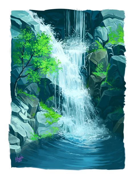 Artstation Waterfall