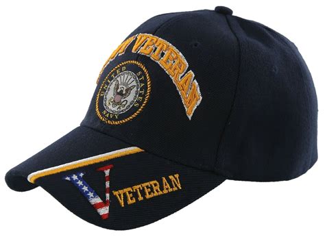 New Us Navy Usn Veteran Side Usa Veteran Flag Ball Cap Hat Navy Men