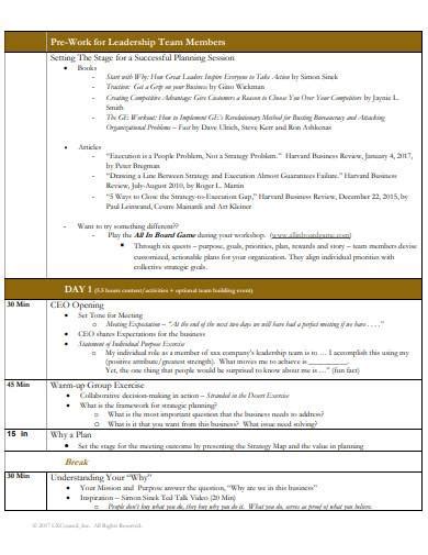 Free 10 Strategy Meeting Agenda Samples In Pdf