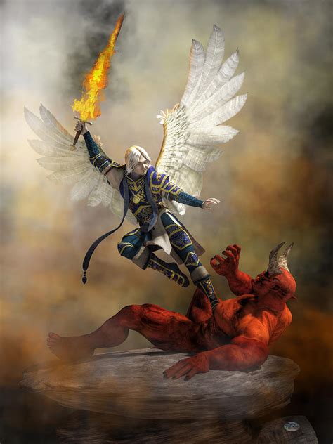 The Archangel Michael Digital Art By Daniel Eskridge Fine Art America