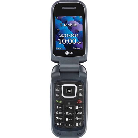 T Mobile Lg 450 Pre Paid Flip Phone Black Shop Your