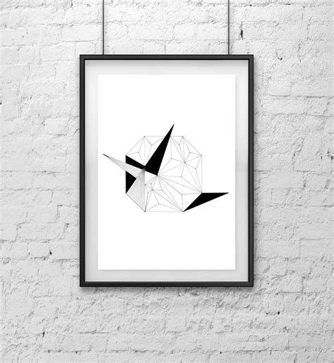 Black And White Geometric Wall Art Maxipx