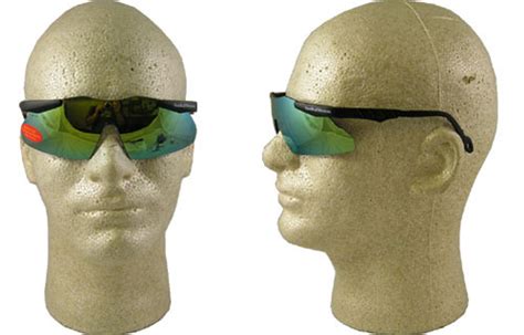 smith and wesson 20337 mini magnum safety eyewear with gold mirror lens