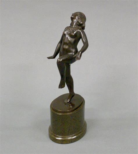 Antiques Atlas Art Deco Bronze Figure Of A Dancing Nude As A