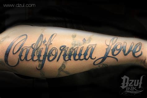 Cali Love Tattoo California Tattoo Forearm Script Tattoo Forearm