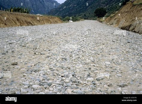 Stoney Road In South Chile Called Carretera Austral Stock Photo Alamy