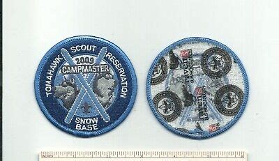 SCOUT BSA TOMAHAWK RESERVATION SNOWBASE CAMPMASTER CAMP PATCH NSC MN WI EBay