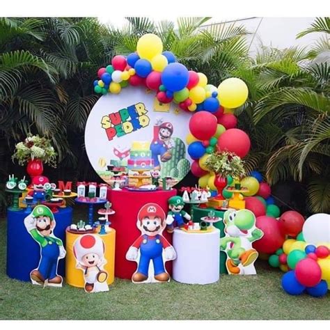 Super Mario Bros Birthday Party 5th Birthday Party Ideas Unicorn