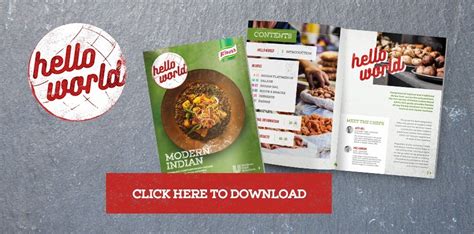 C hello world a number of times. Hello World | Unilever Food Solutions IE