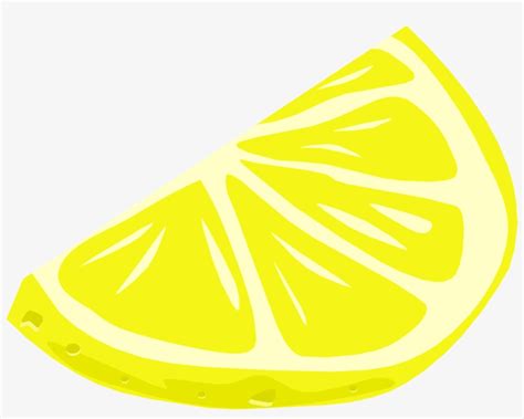 Drawing Of A Slice Of Juicy Lemon Lemon Wedge Cartoon Free