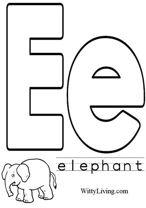 Coloring Pages For Letter E Coloring Pages