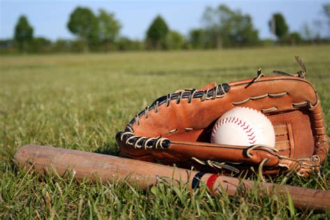 See over 4,337 baseball bat images on danbooru. Baseball Bat Mitt And Glove Lying In Grass On A Field ...