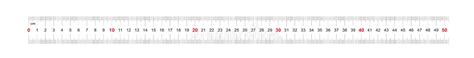 Ruler Of 500 Millimeters Ruler Of 50 Centimeters Calibration Grid