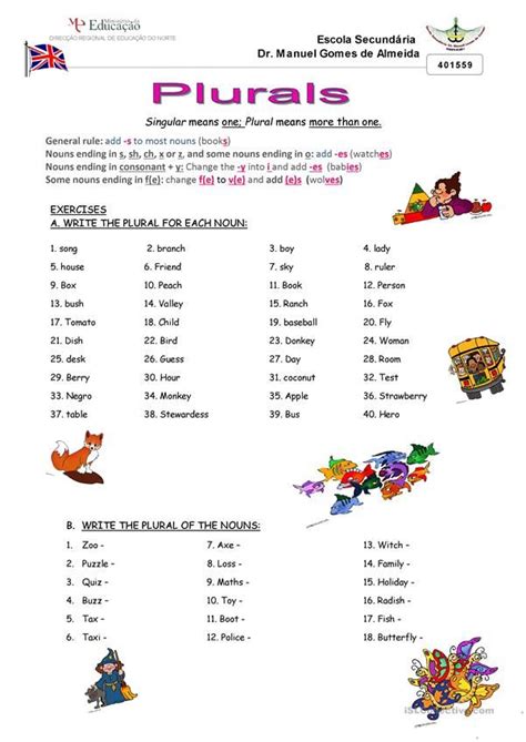 plurals plurals english worksheets for kids english grammar worksheets
