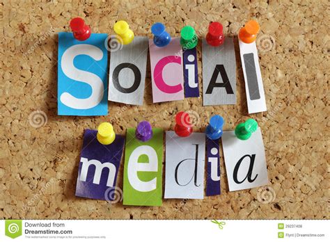 Social Media Stock Photo Image Of Board Networking