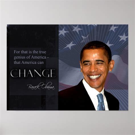Obama Quote Poster Zazzle