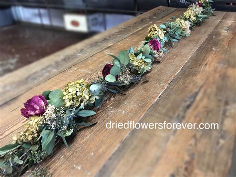 Discover six creative ways to keep your beautiful bouquet sarah ferrell is a flower preserver, presser, and founder of pressed floral. Dried & Preserved Flower 6ft Garland. | How to preserve ...