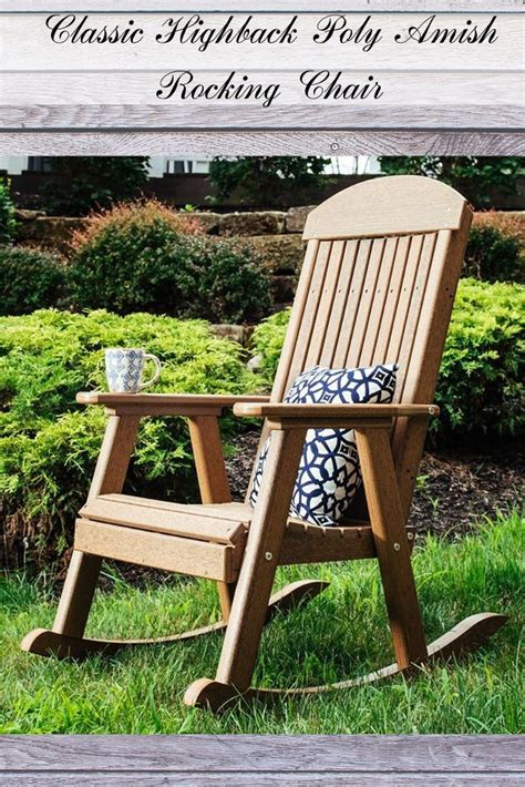 Youll Be Set For The Season With This Amish Outdoor Rocking Chair That