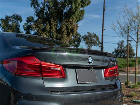 These bmw carbon fiber parts are tested, verified and suitable for all vehicle models. BMW G30 F90 High Kick Carbon Fiber Trunk Spoiler 530 540 ...