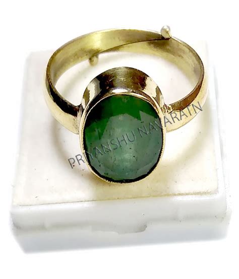 Zambian Lab Certified 525 625 Ratti Emerald Panna Ring 100