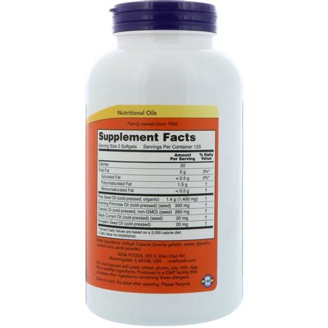 None of the other three sets of subjects did. NOW Foods Omega 3-6-9 1000mg online kaufen | Fatburners.at