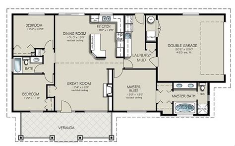 Ranch Style House Plan 3 Beds 2 Baths 1493 Sq Ft Plan 427 4