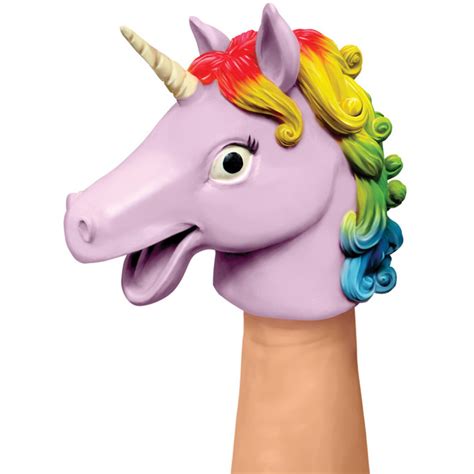 Rubber Hand Puppet Unicorn The Toy Store