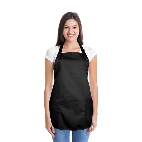 Dalix Apron Commercial Restaurant Home Bib Spun Poly Cotton