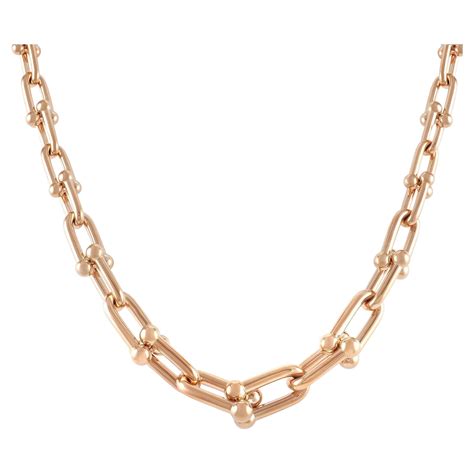 Tiffany And Co 18 Karat Yellow Gold Graduated Ball Hardwear Vintage Necklace For Sale At 1stdibs
