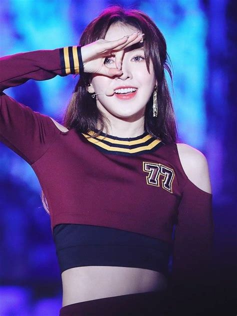 Red Velvet Wendy Kpop Wendy Red Velvet Blue Orange Wendy Kpop Velvet Fashion Crop Tops