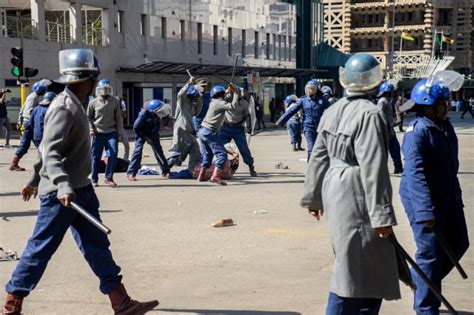Zimbabwe Police Fire Tear Gas To Dispel Protesters News Central Tv