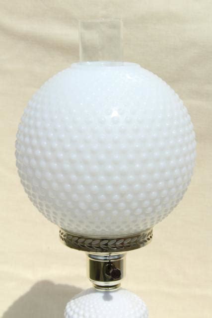 Look for figurines, dessert dishes, serving dishes, lamps, vases, baskets and more items that. vintage hobnail milk glass table lamp, gone with the wind ...