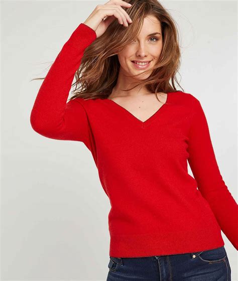 Tous les catalogues grain de malice actuels. Pull cachemire femme ROUGE - Grain de Malice