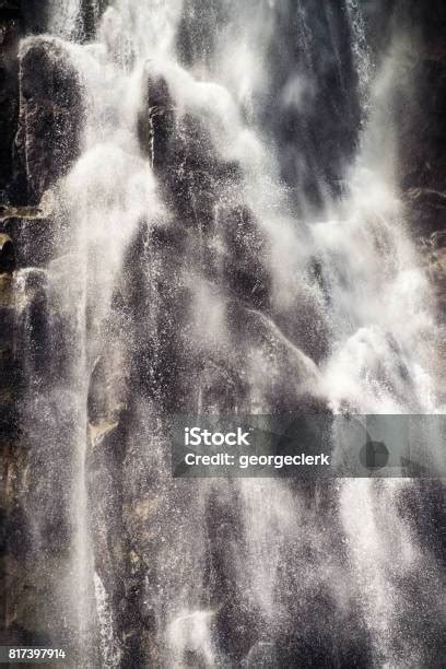 Waterfall Photographed Using Fast Shutter Speed Stock Photo Download