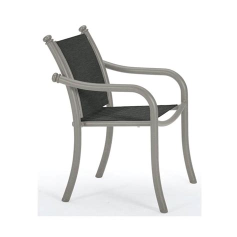 Tropitone La Scala Relaxed Sling Dining Chair With Aluminum Frame